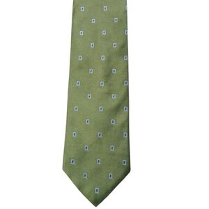 Brooks Brothers 346 Green Geometric Tie
